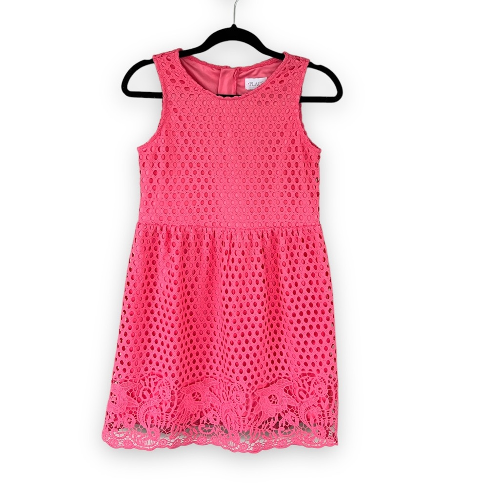 The Children’s Place Girls Eyelet Shift Dress Gumball Size 14